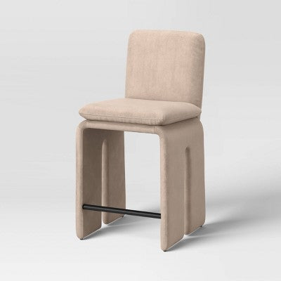 Safflower Barstool, Dark Tan