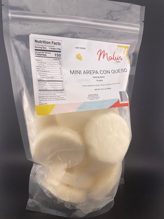 10 pk - Mini Arepas con queso 70g