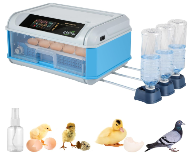 24 eggs incubator,Automatic Egg Turner with Temperature and Humidity Control