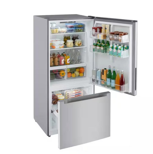 18.7 cu. ft. Bottom Freezer Refrigerator in Stainless Steel