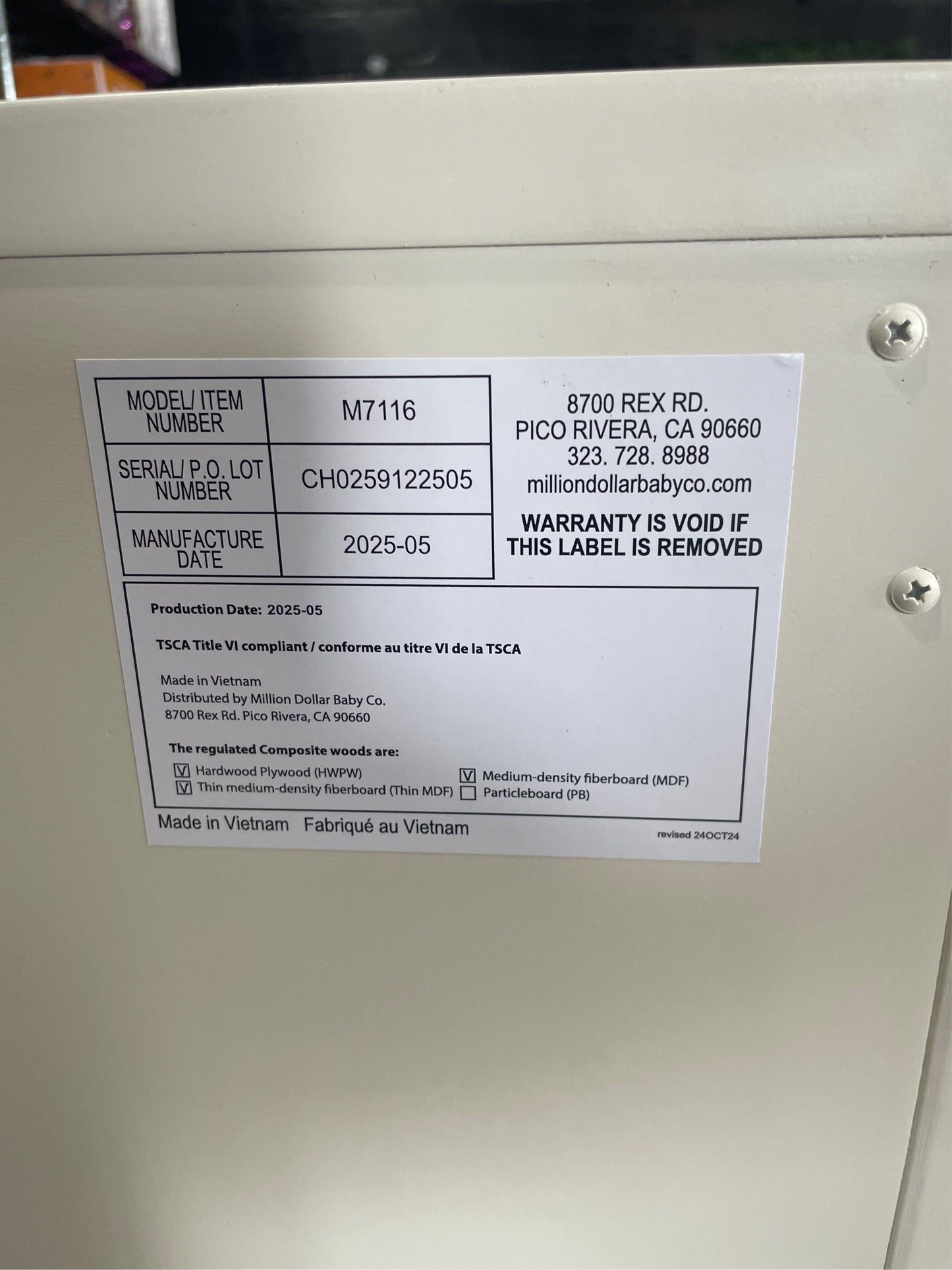 Namesake Liberty Dresser, Warm White