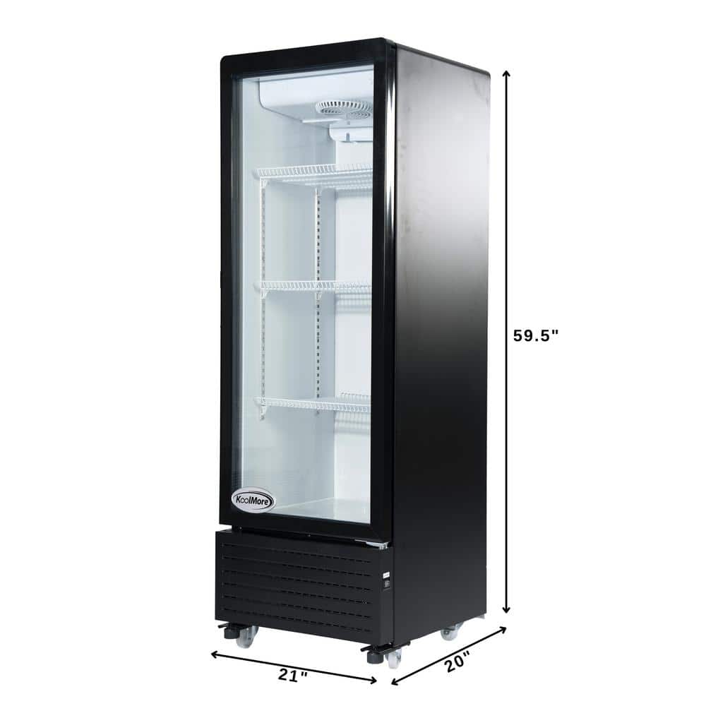21" Glass Door Display Fridge, 7.6 cu. ft.