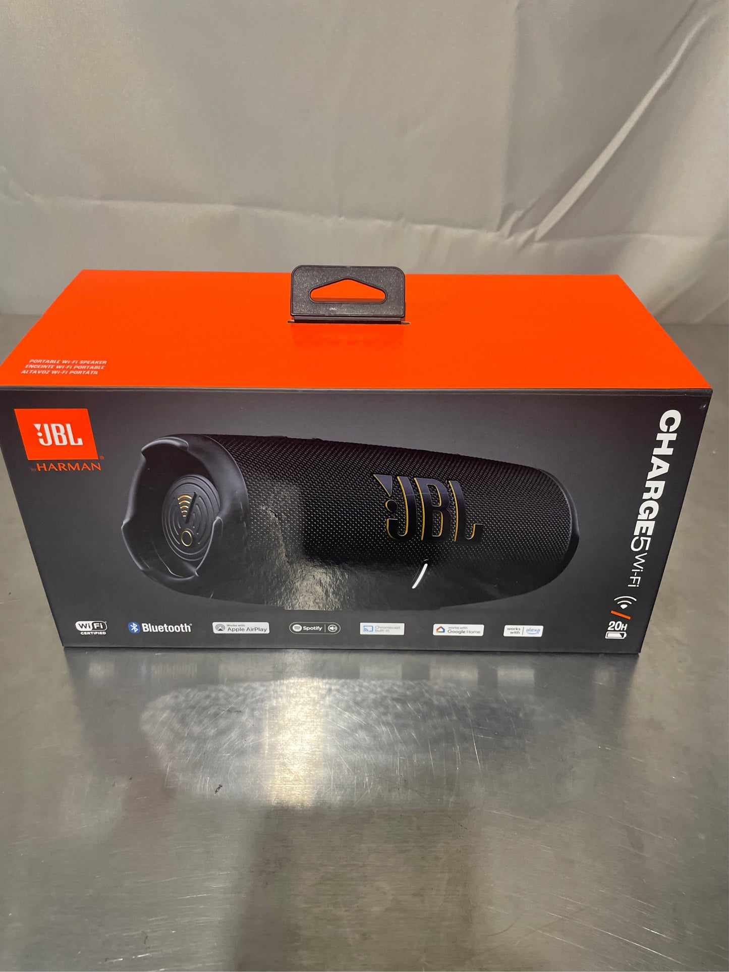 JBL CHARGE 5 WIFI PORTABLE SPEAKER.