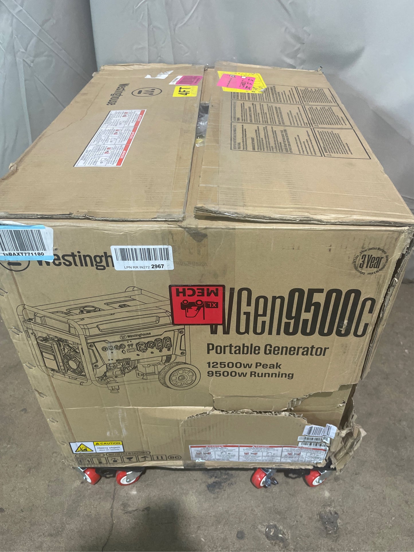 12,500/9,500W Gas Generator with Remote Start