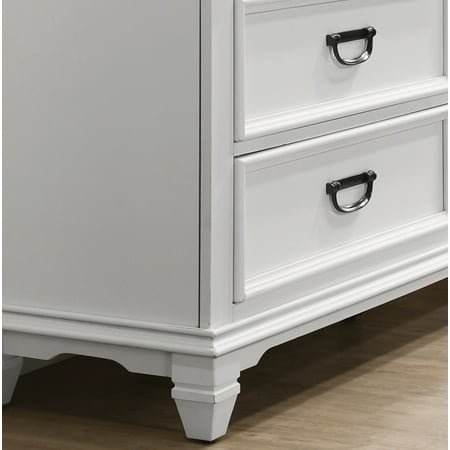 Roundhill Clelane 3-Drawer Nightstand
