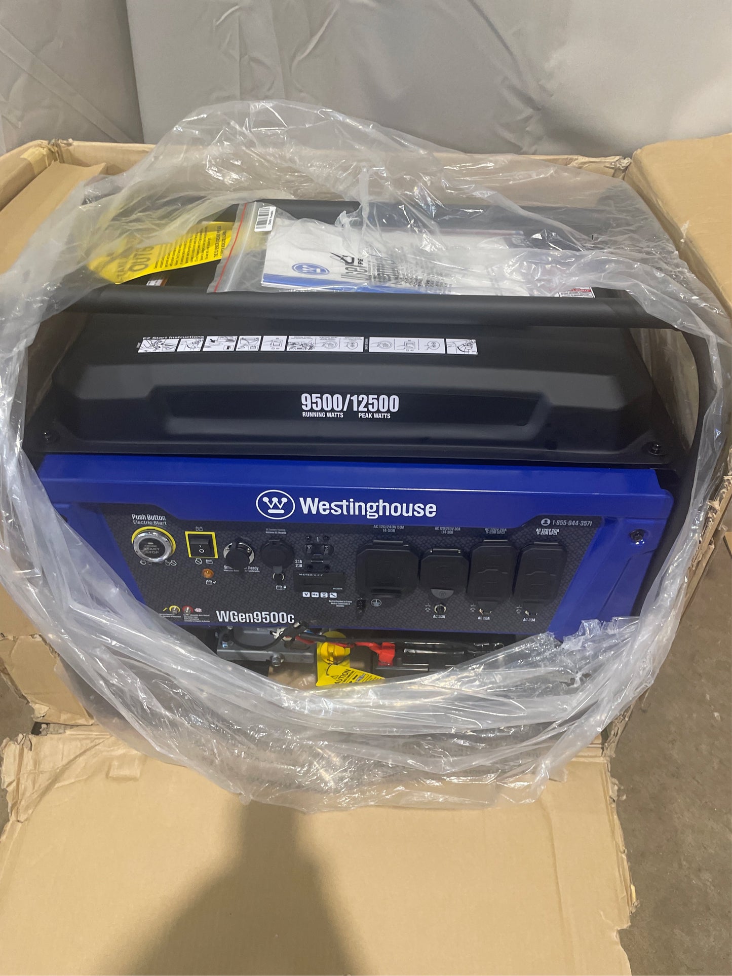 12,500/9,500W Gas Generator with Remote Start