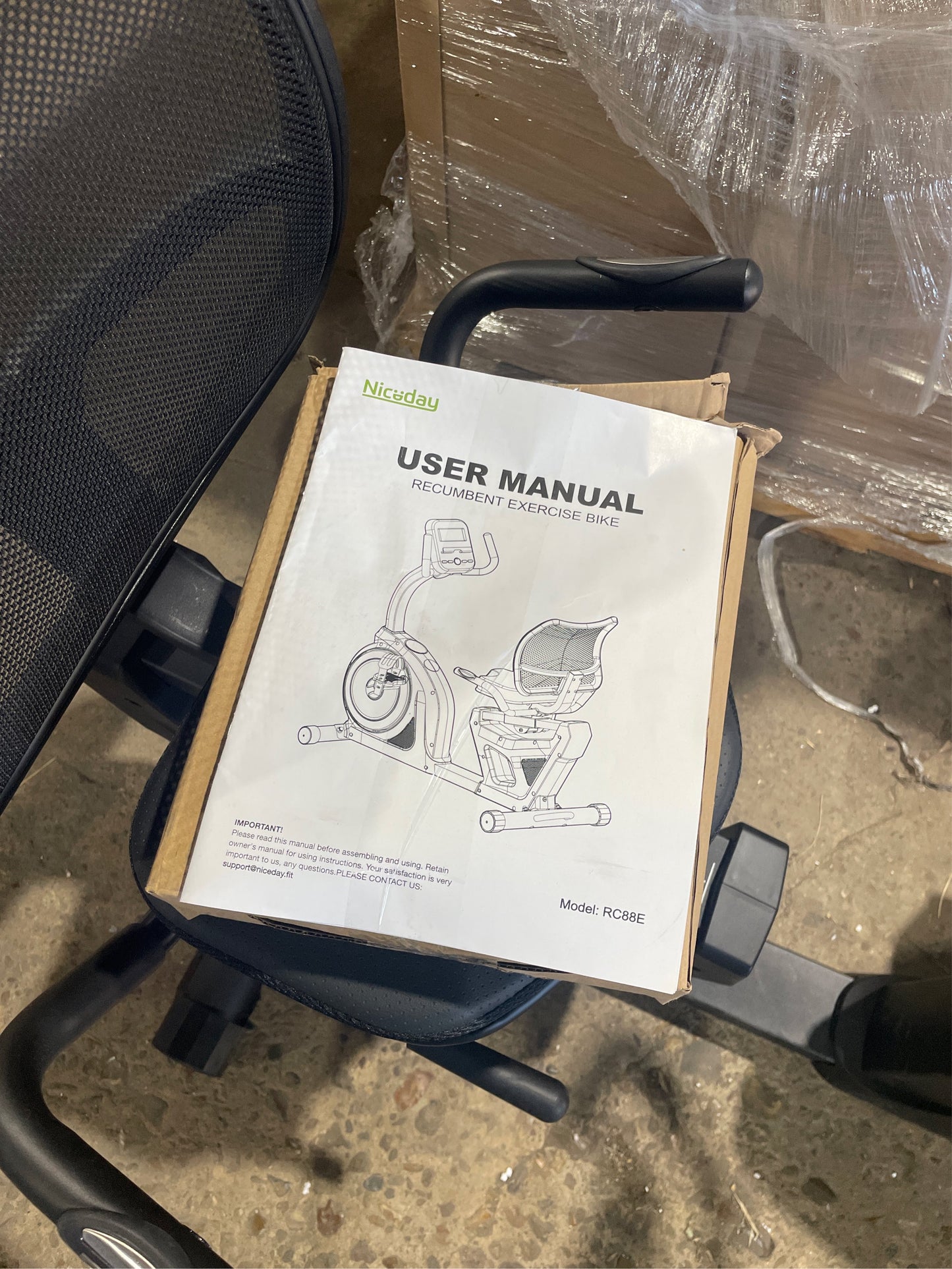 Niceday Recumbent Exercise Bike, 400LBS